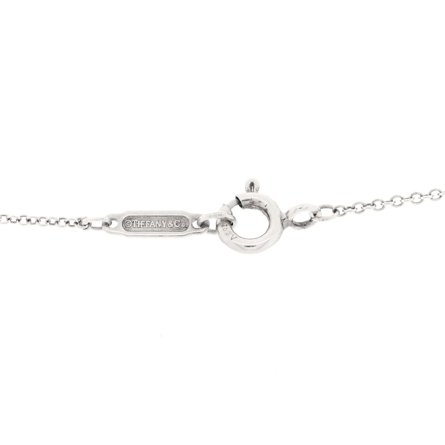 Tiffany Sterling Silver Rubedo 1837 Interlocking Circles Pendant Necklace 5 of 5