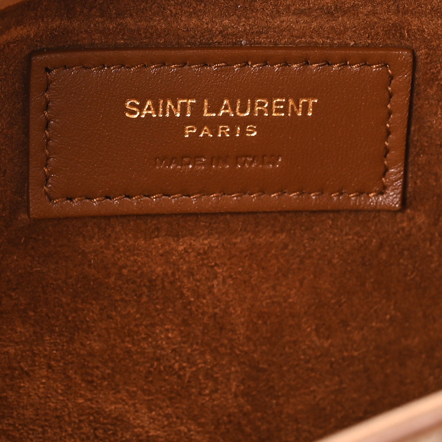 Saint Laurent Vegetable Le 5 A 7 Mini Hobo Vintage Brown 5 of 9