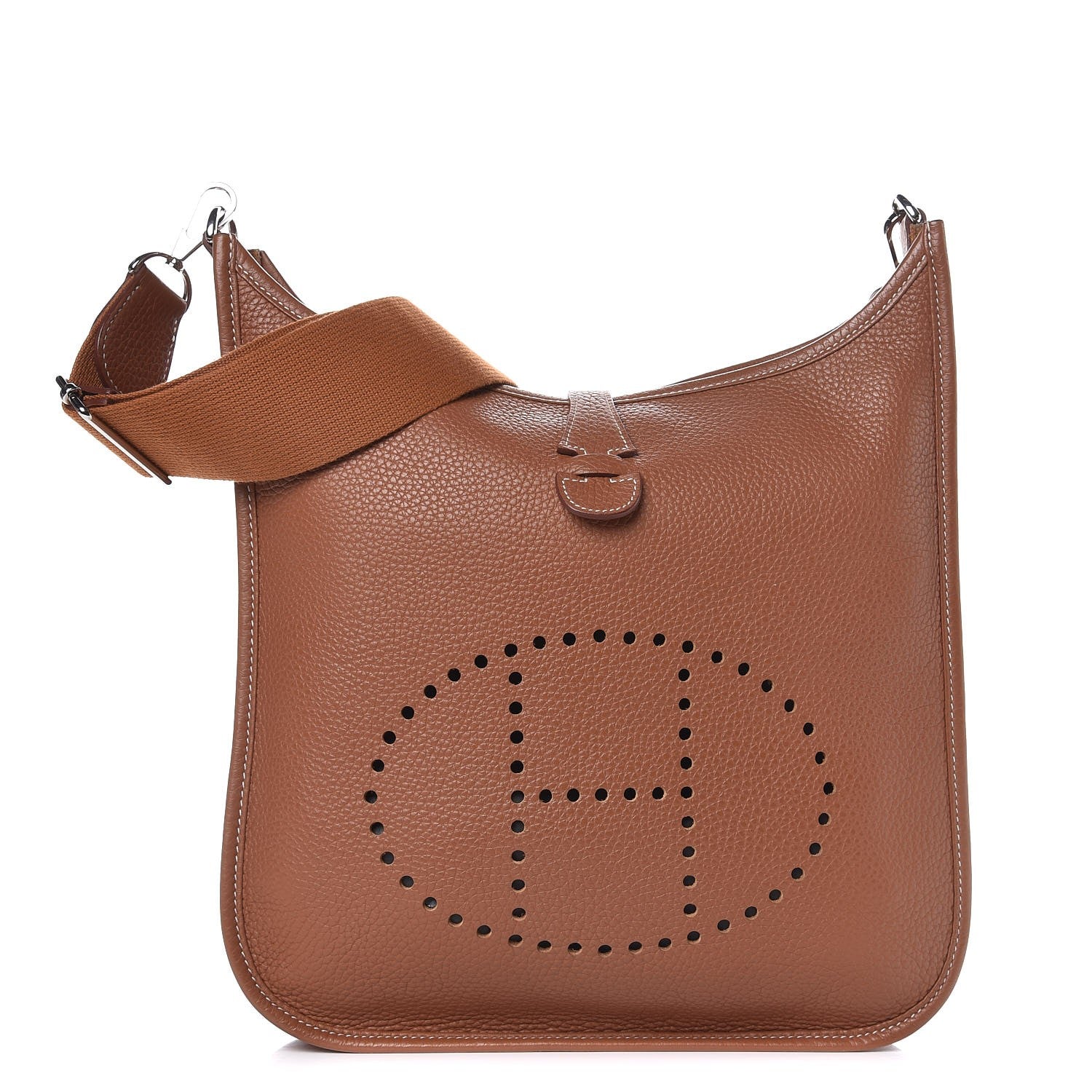 Hermes Taurillon Clemence Evelyne III PM Gold 1 of 9