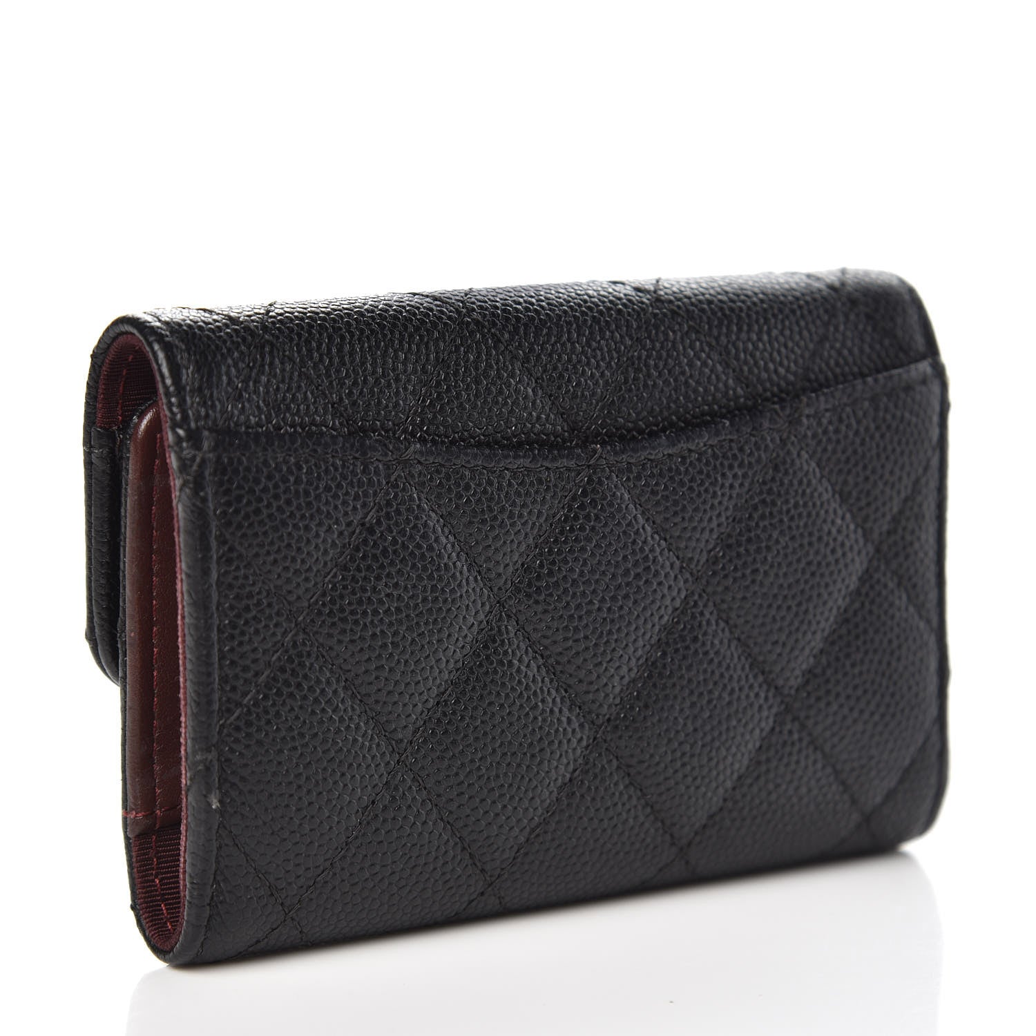 Chanel Caviar Quilted Classic 4 Key Holder Wallet Black 3 of 10