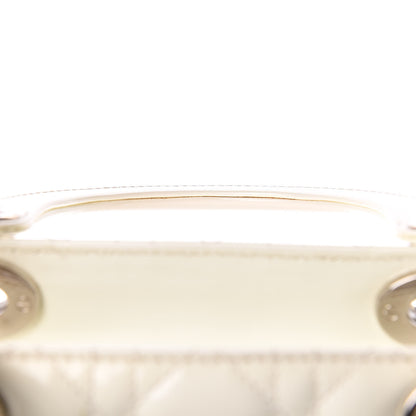 Christian Dior Patent Cannage Large Lady Dior White 11 of 19