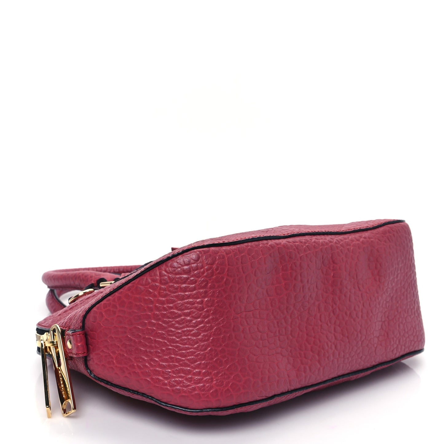 Heritage Grain Check Embossed Small Orchard Bowling Bag Military Red