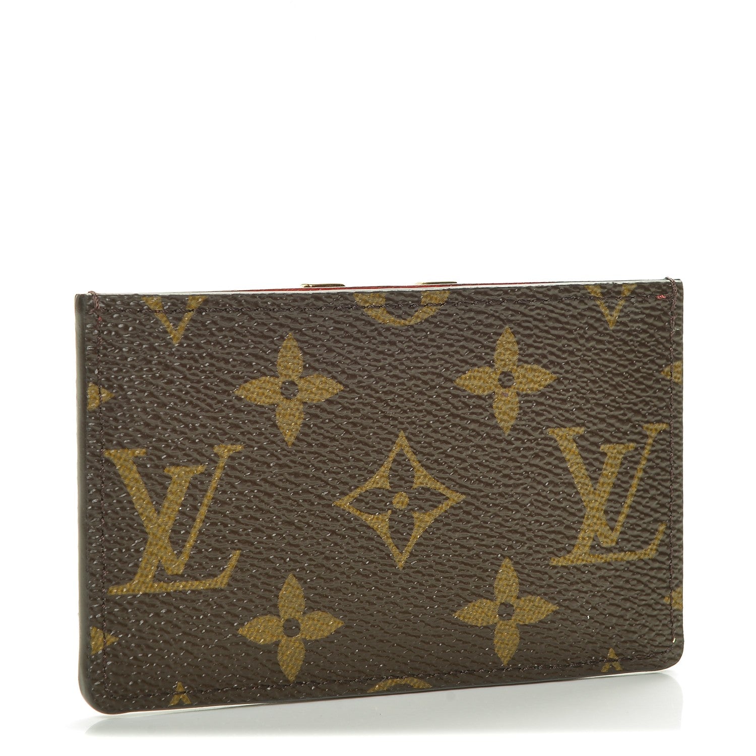 Louis Vuitton Calfskin Monogram Kimono Tote Card Holder Cherry 3 of 6