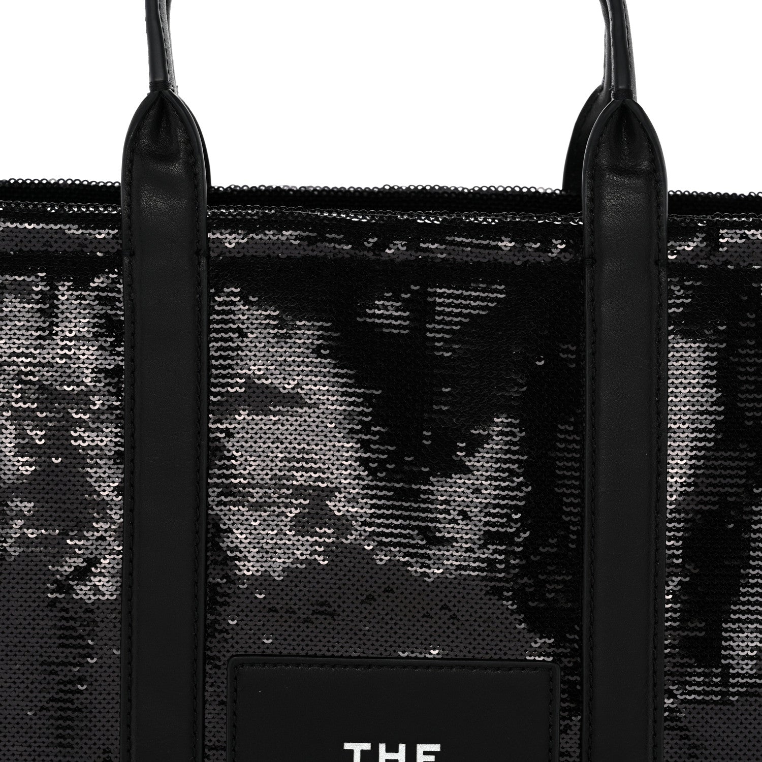 Marc Jacobs Sequin Medium The Tote Bag Black 8 of 11