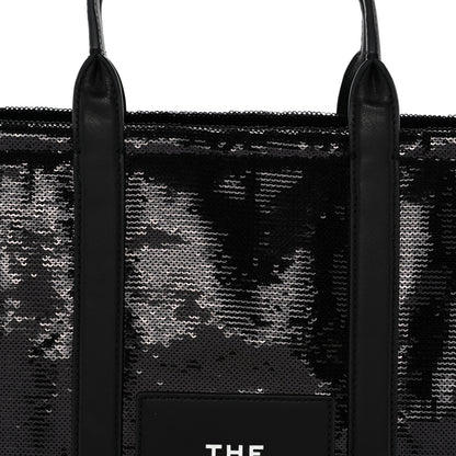 Marc Jacobs Sequin Medium The Tote Bag Black 8 of 11