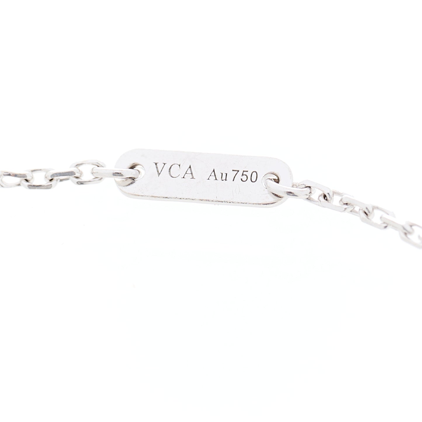 18K White Gold Diamond Sweet Alhambra Bracelet