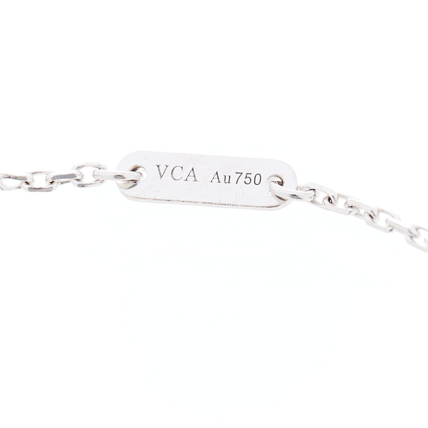 Van Cleef & Arpels 18K White Gold Diamond Sweet Alhambra Bracelet 3 of 4