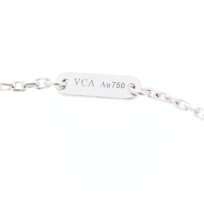 Van Cleef & Arpels 18K White Gold Diamond Sweet Alhambra Bracelet 3 of 4