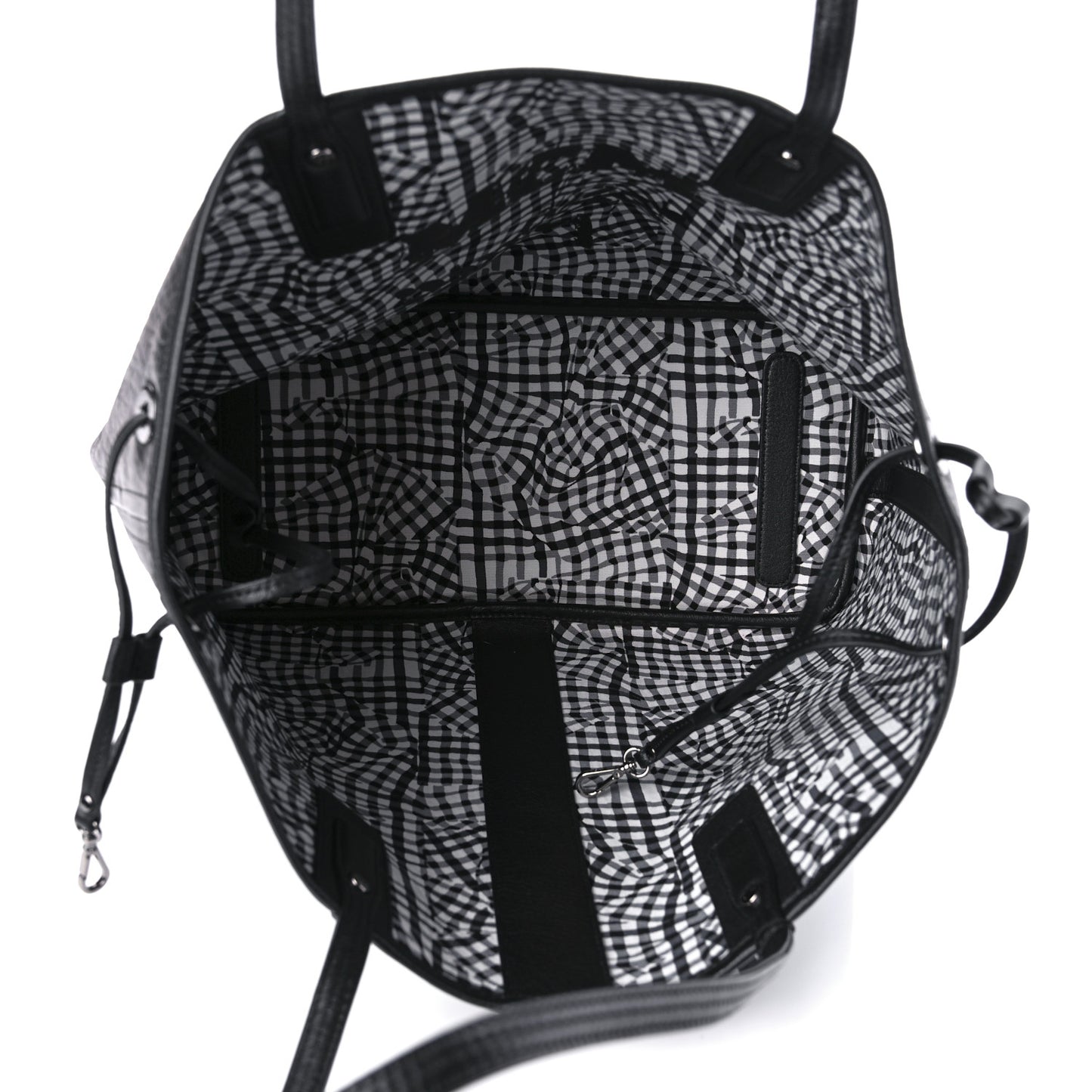 Visetos Medium Reversible Shopper Tote Black