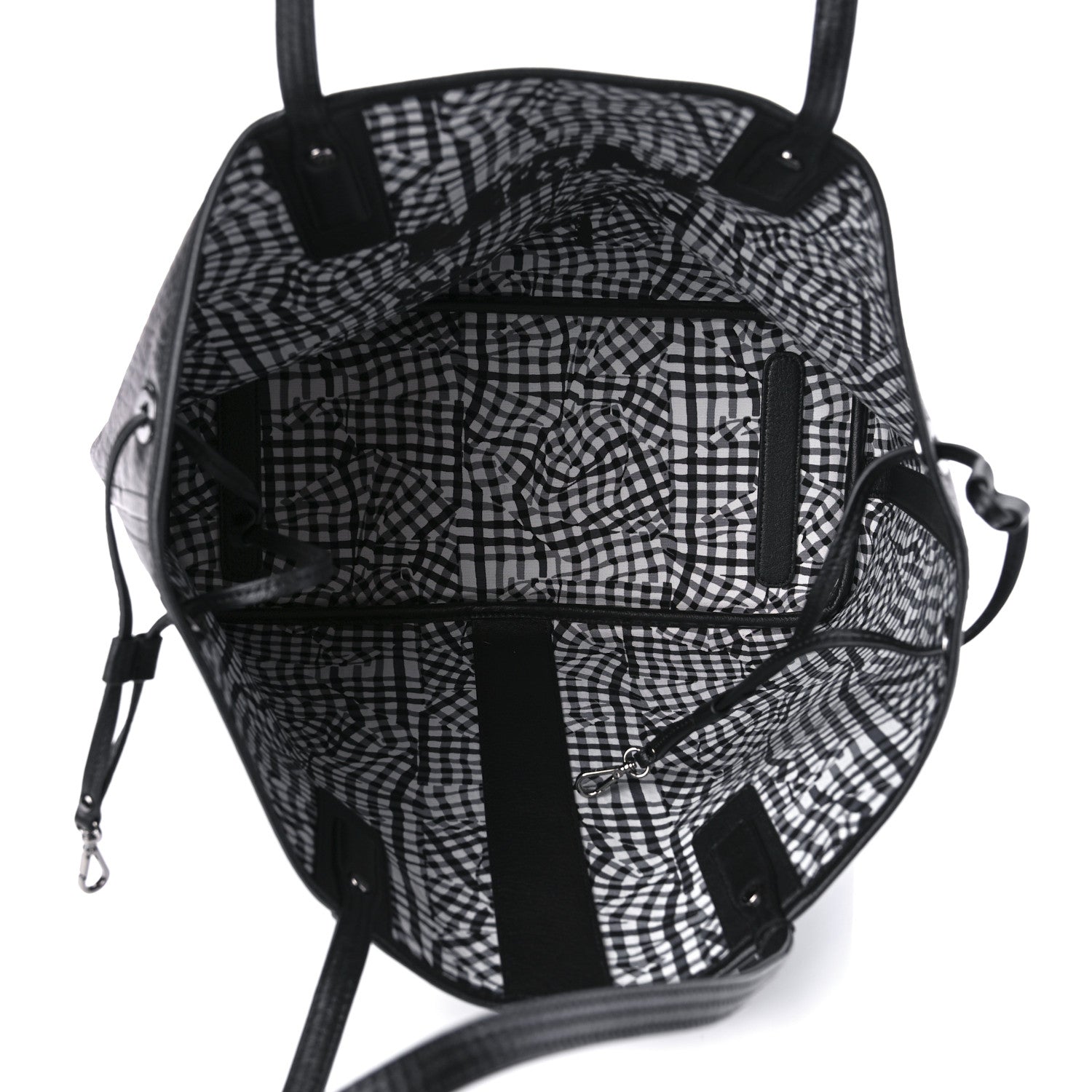 MCM Visetos Medium Reversible Shopper Tote Black 7 of 14