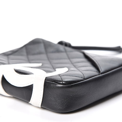 Chanel Calfskin Quilted Small Cambon Messenger Black White 8 of 10