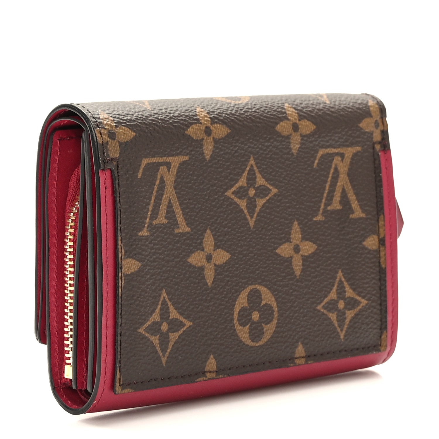 Louis Vuitton Monogram Flore Compact Wallet Fuchsia 3 of 8