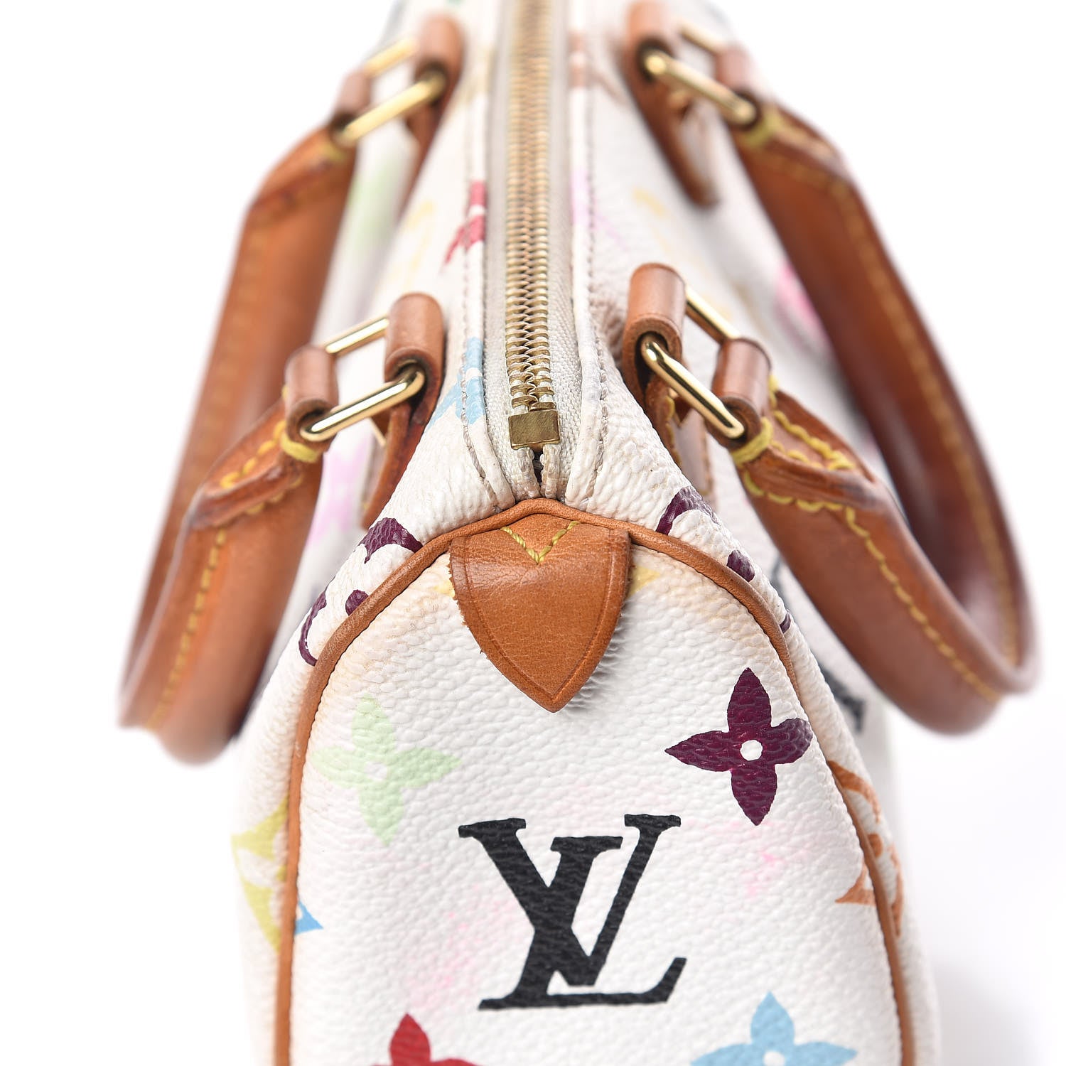 Louis Vuitton Monogram Multicolor Mini Sac HL Speedy White 6 of 13