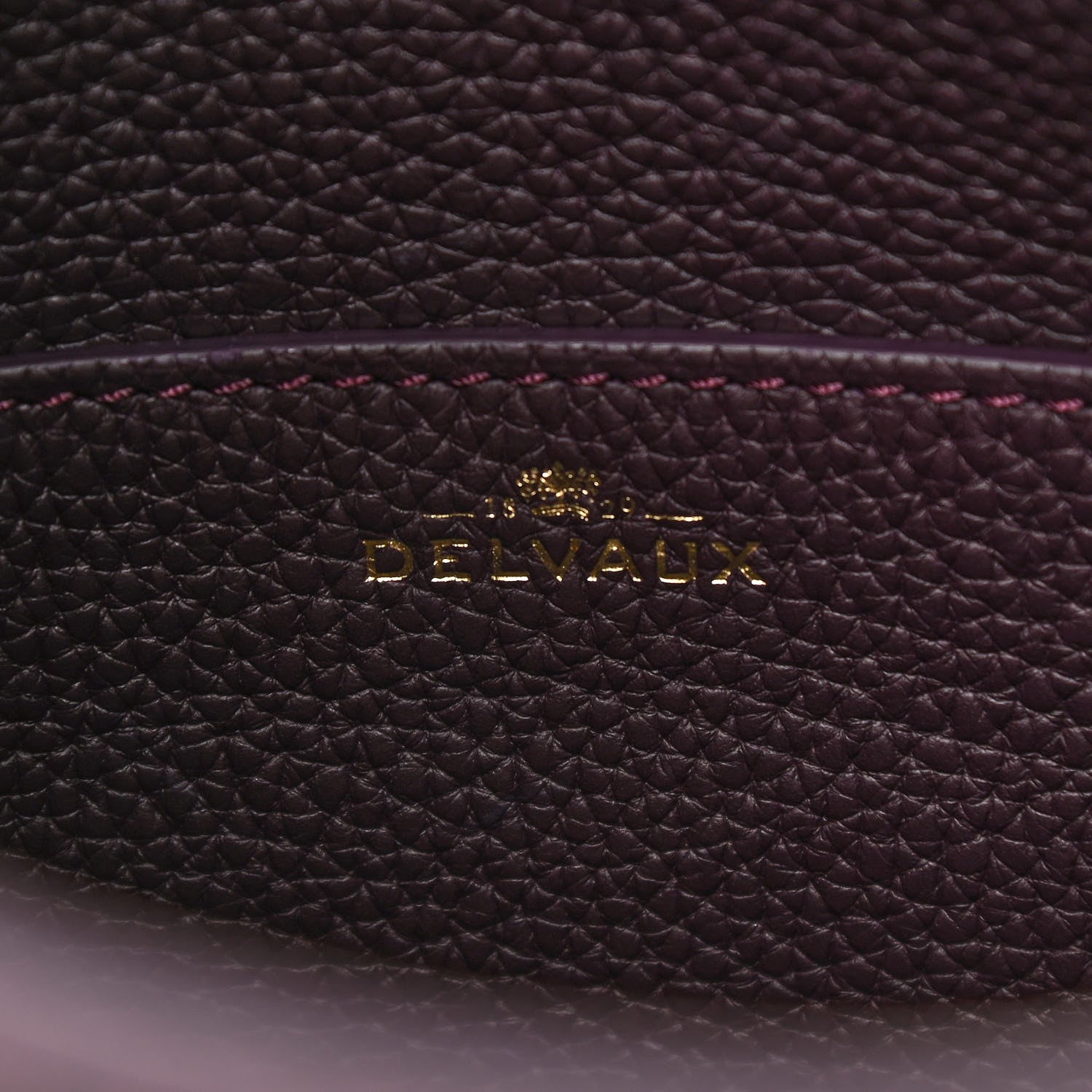 Delvaux Taurillon Pin Daily Surpique Bucket Deep Amethyst 6 of 9