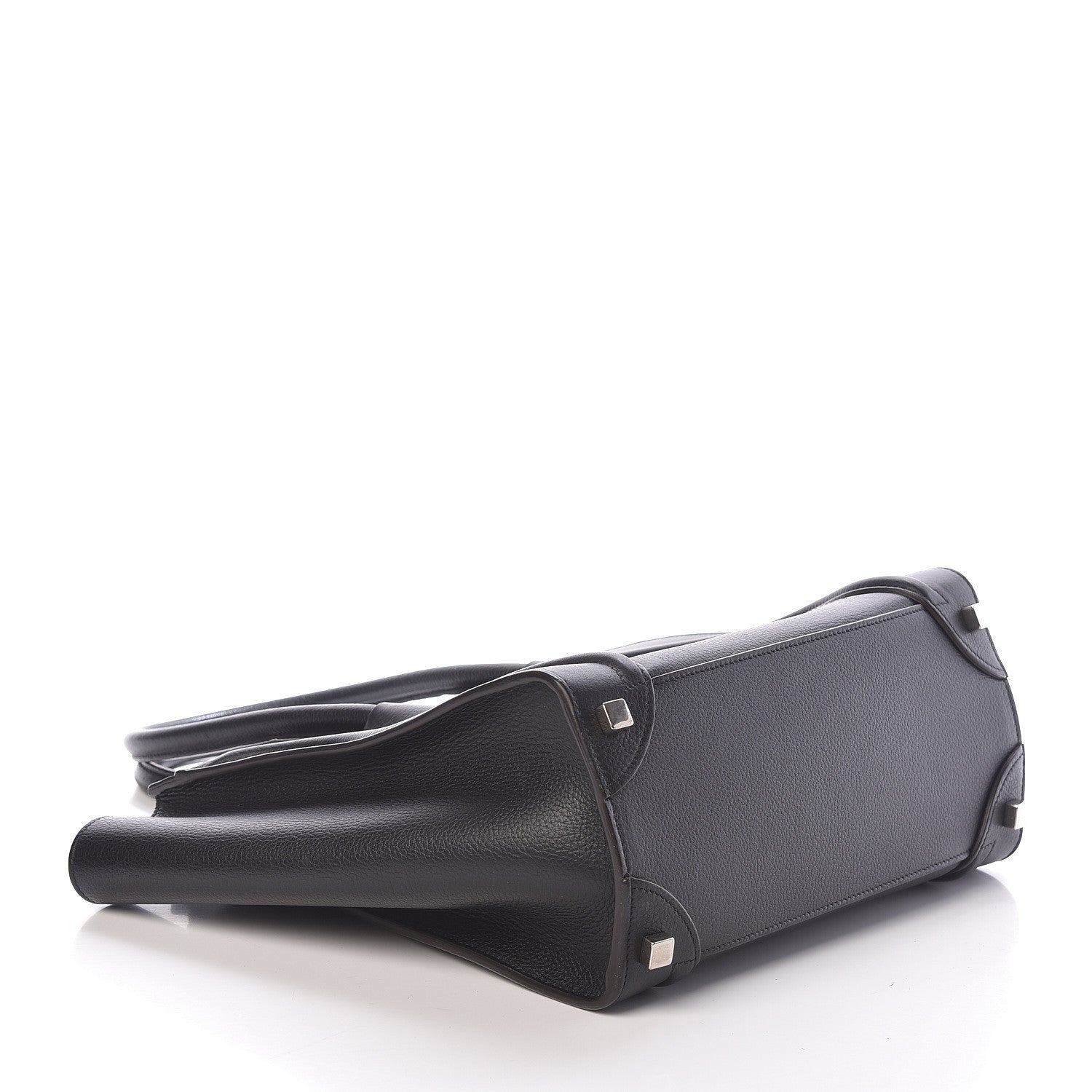 Celine Drummed Calfskin Micro Luggage Black 4 of 9
