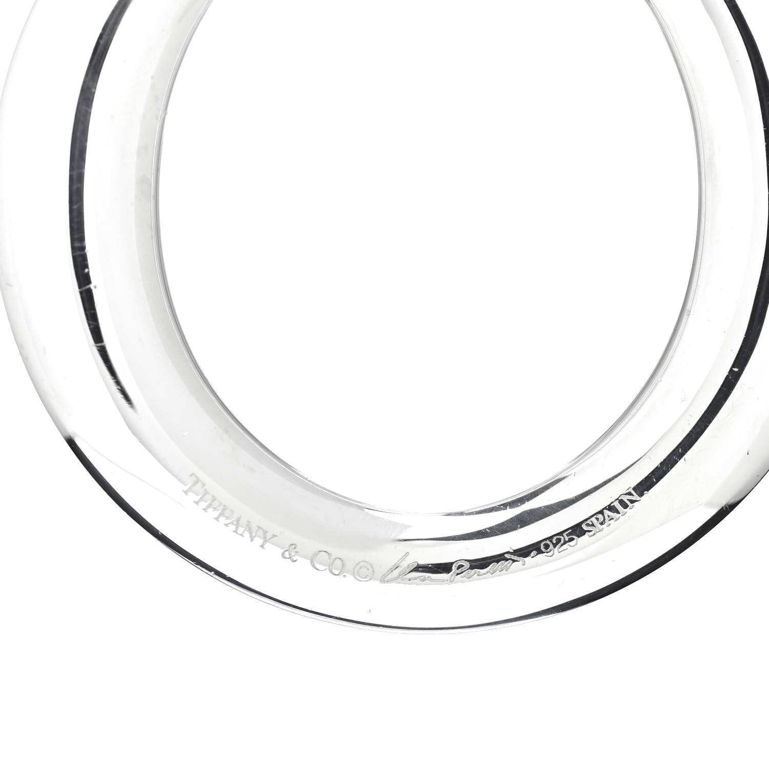 Tiffany Sterling Silver Elsa Peretti Sevillana Circle Cord Necklace 4 of 4