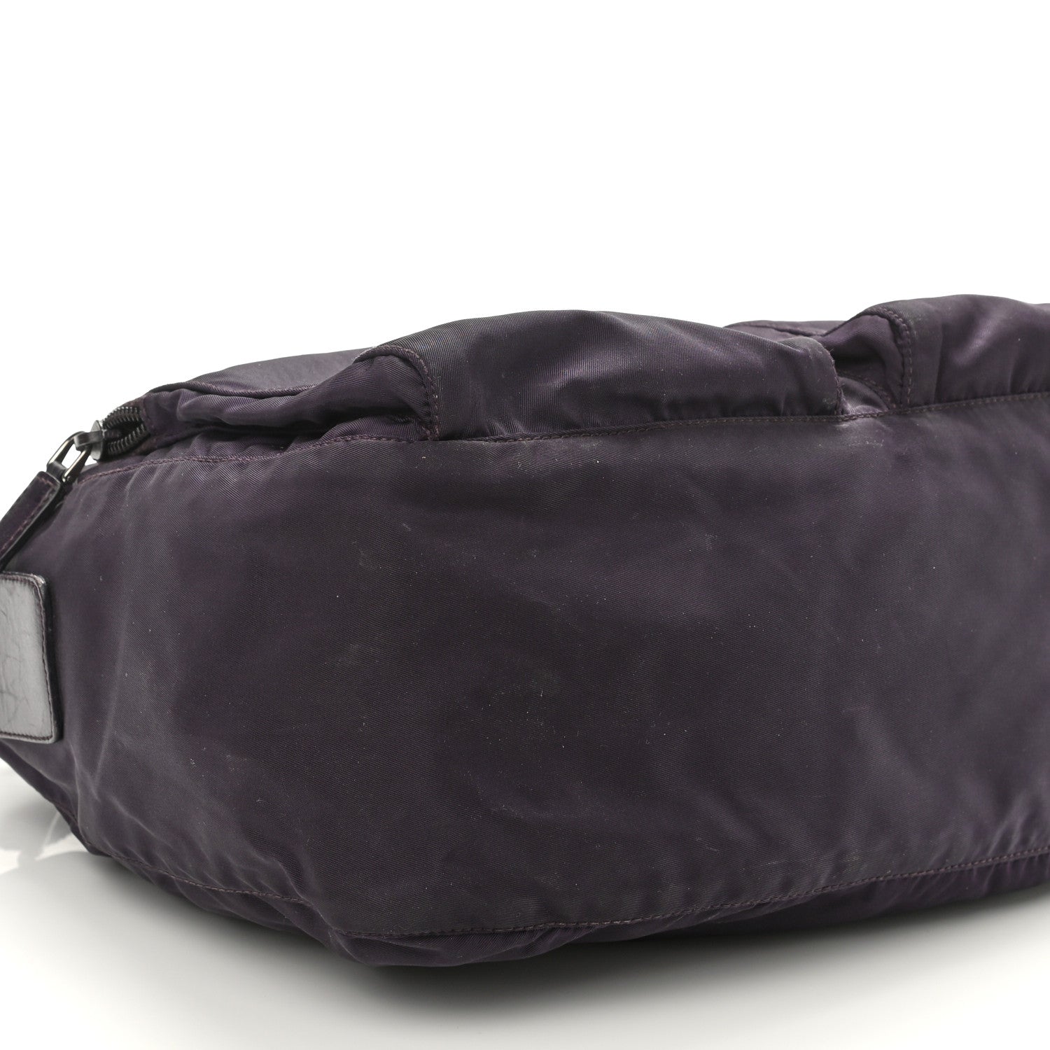 Prada Tessuto Nylon Saffiano Messenger Bag Purple 9 of 10