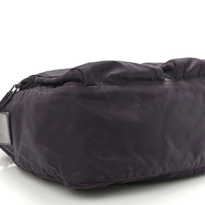 Prada Tessuto Nylon Saffiano Messenger Bag Purple 9 of 10