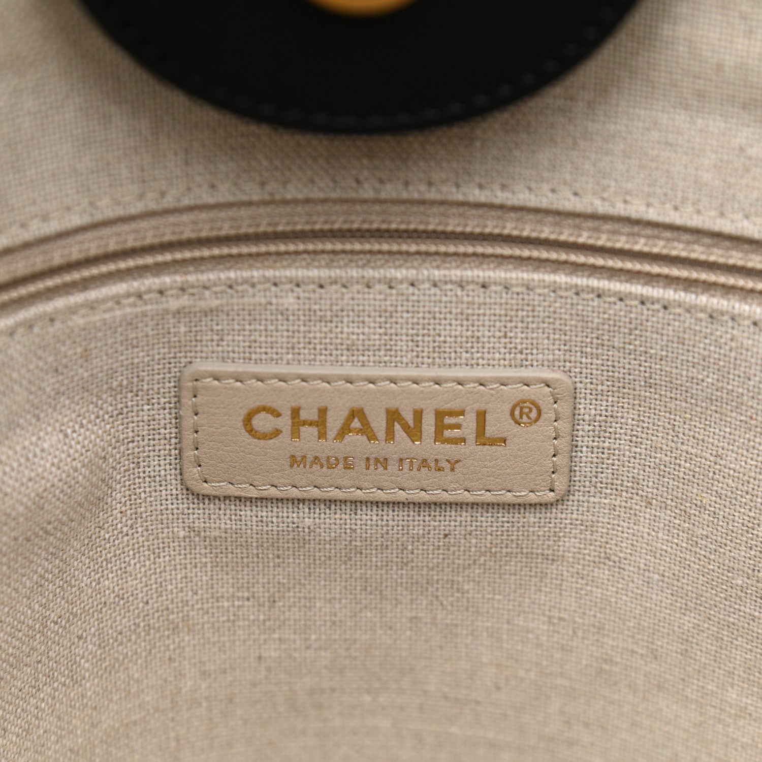 Chanel Calfskin Medium Deauville Tote Black Multicolor 7 of 11