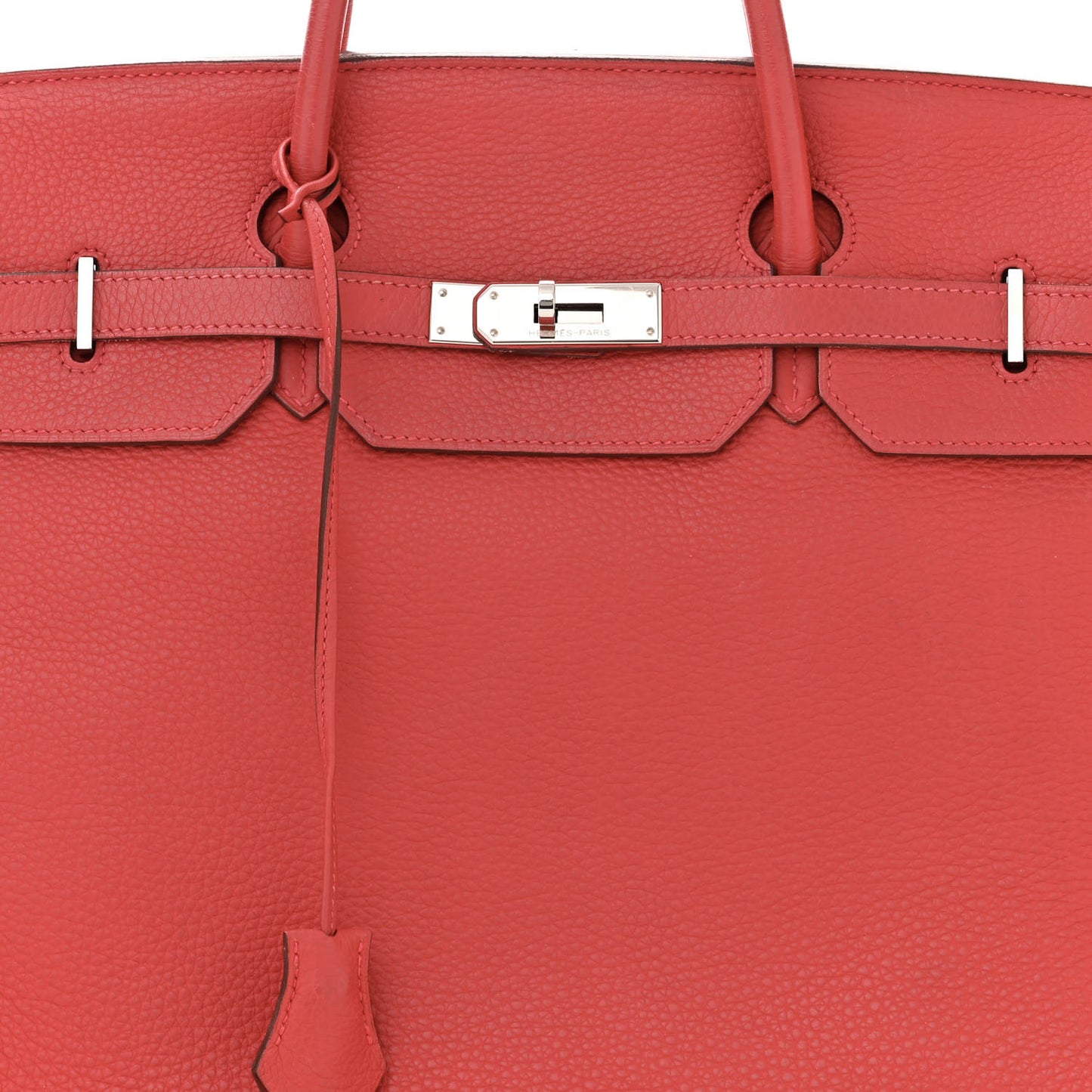 Taurillon Clemence Birkin 40 Rouge Venetian