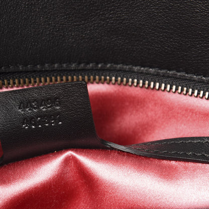 Gucci Velvet Matelasse Loved Embroidered Medium GG Marmont Shoulder Bag Black 7 of 11