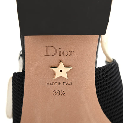 Christian Dior Technical Canvas Ribbon J'Adior Slingback Ballet Flats 38.5 Black 7 of 8
