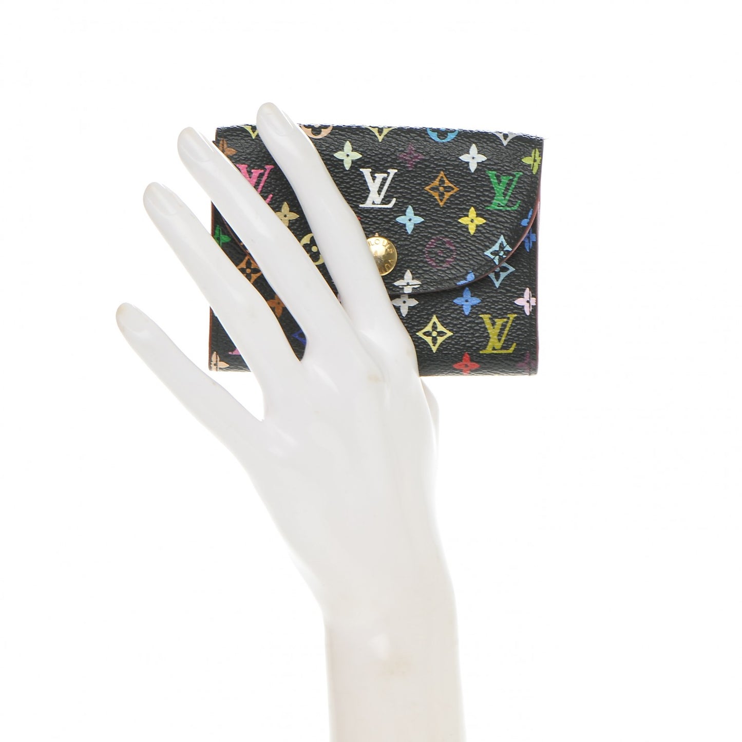 Monogram Multicolor Business Card Holder Black Grenade