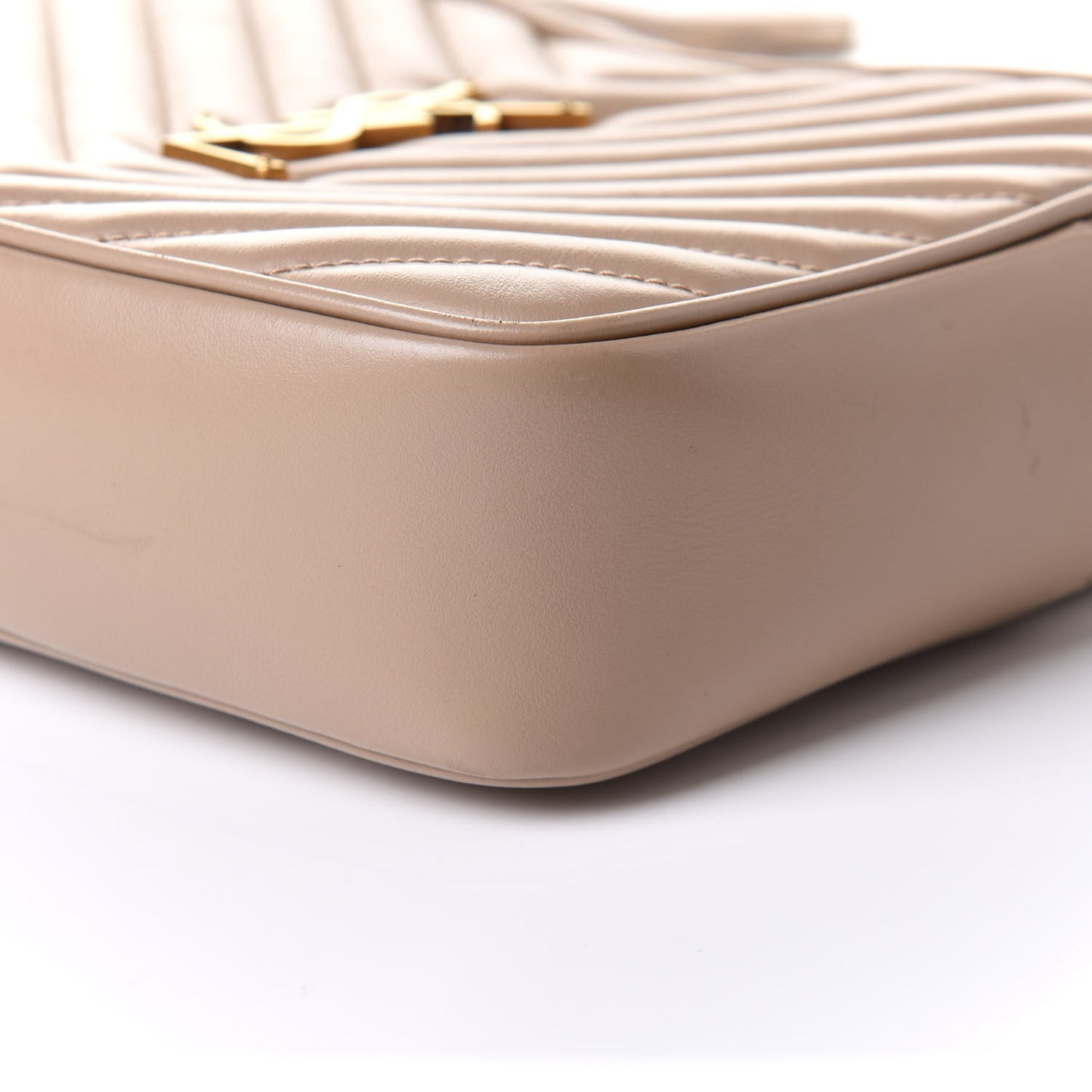 Calfskin Matelasse Monogram Lou Camera Bag Nude Powder