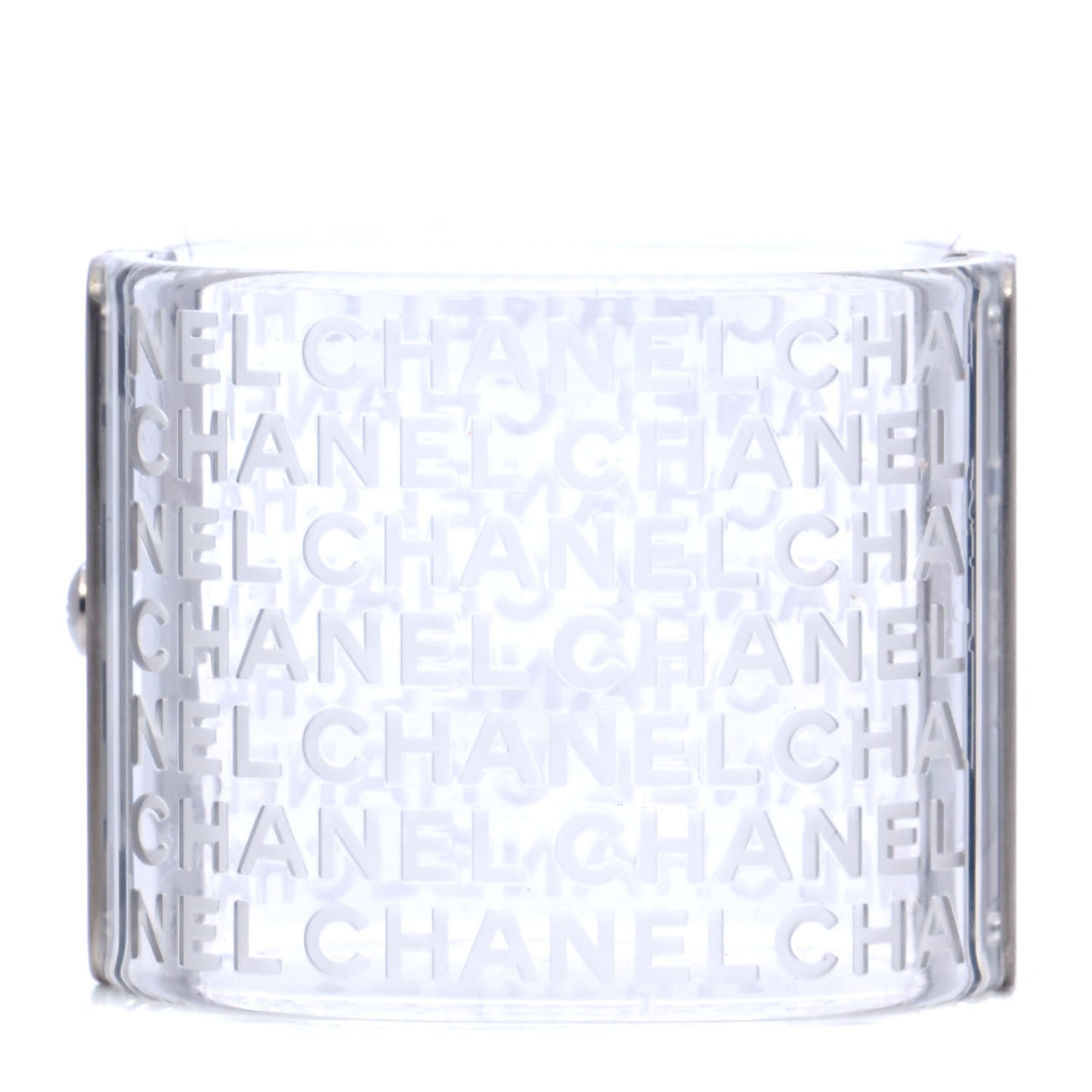 Metal Resin Logo Cuff Transparent