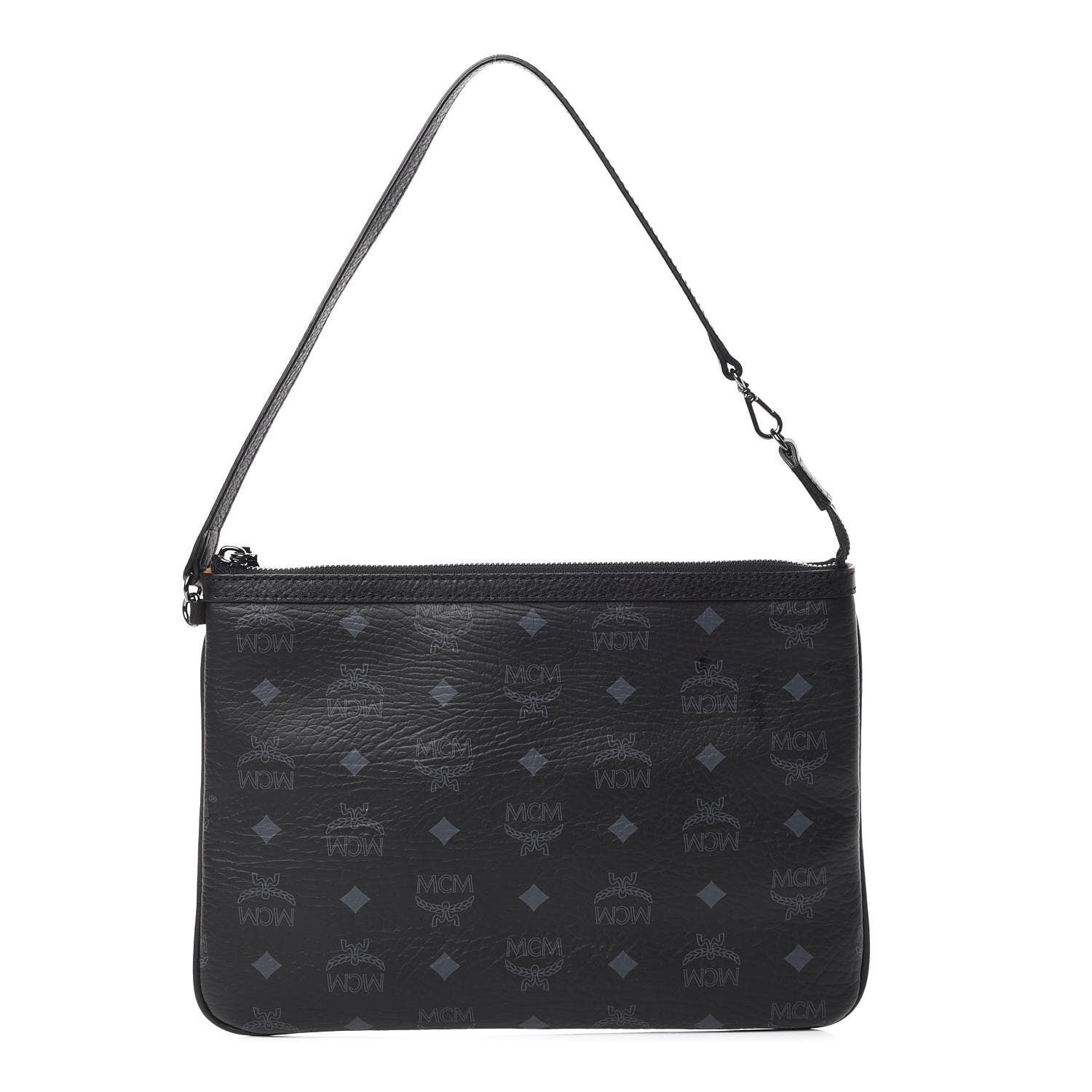 MCM Visetos Medium Crossbody Pouch Black 1 of 11