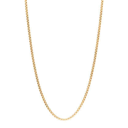 David Yurman 18K Yellow Gold 2.5mm Box Chain Necklace 20" 1 of 4