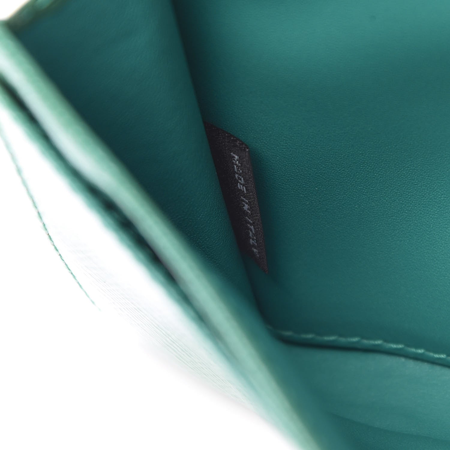 Prada Saffiano Metal Wristlet Wallet Green 6 of 11