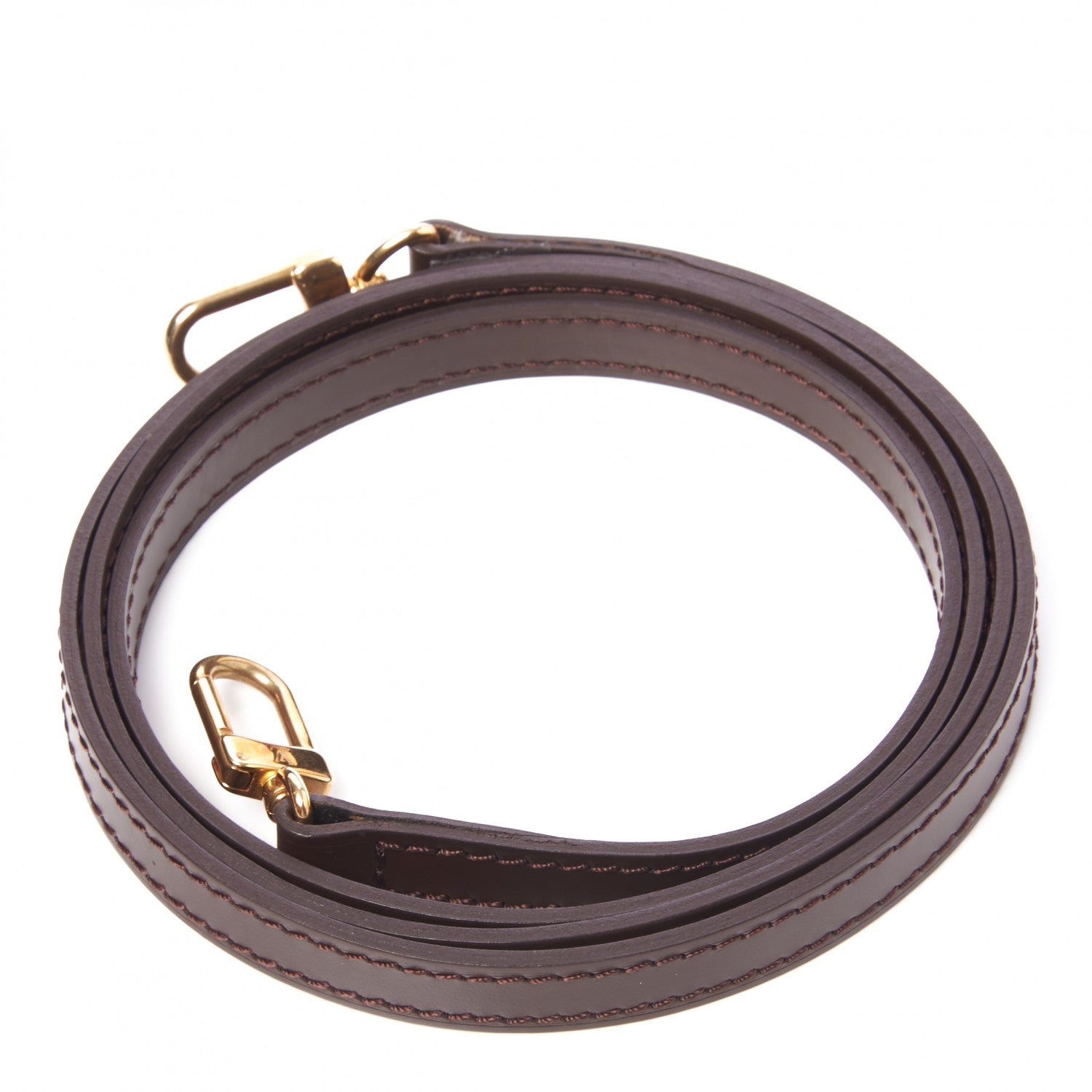 Louis Vuitton Calfskin 12mm Shoulder Strap Brown 3 of 4