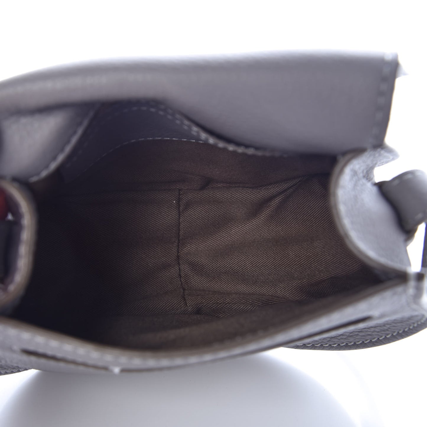 Calfskin Mini Marcie Round Crossbody Bag Cashmere Grey