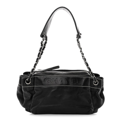 Chanel Lambskin Lax Accordion Hobo Black 1 of 10