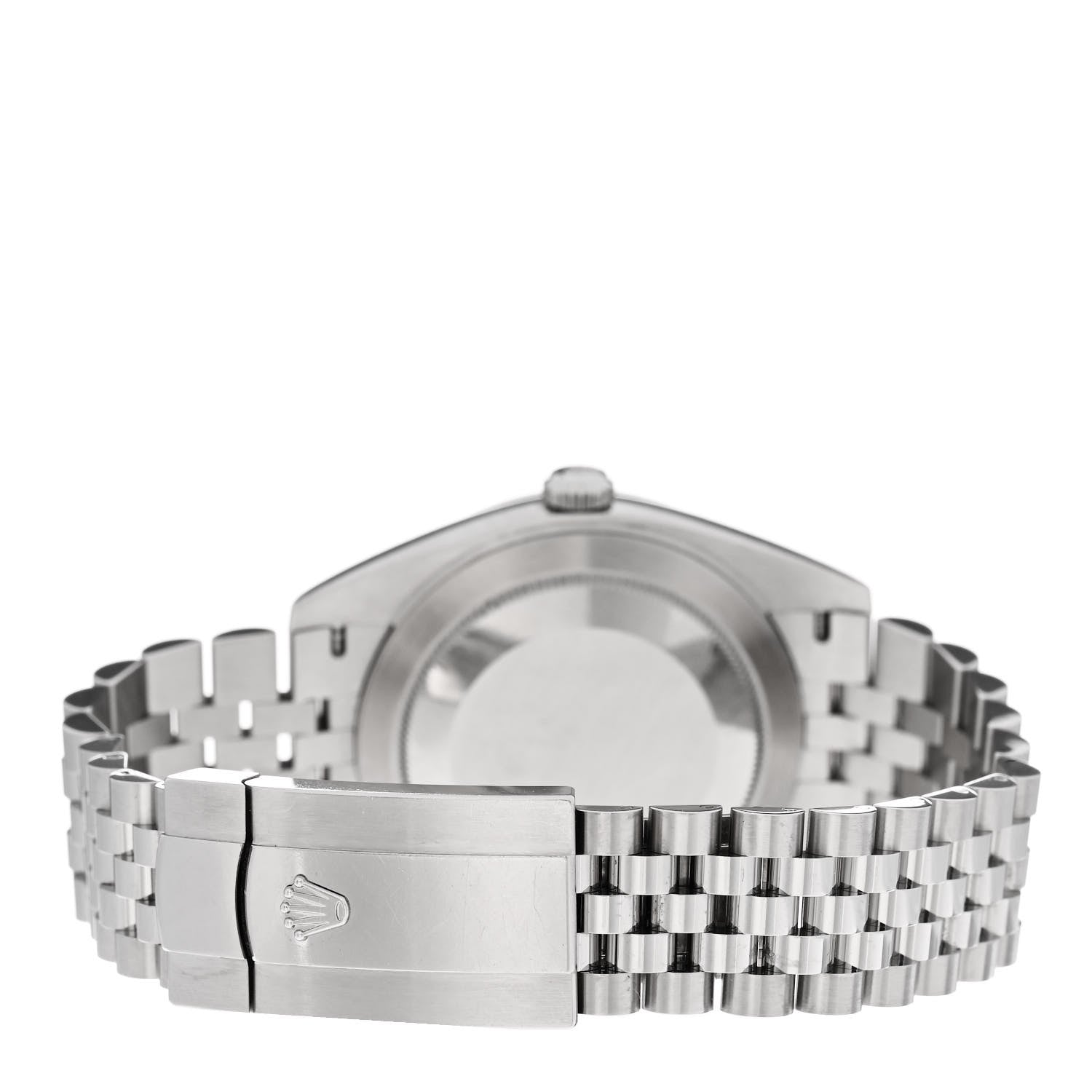 Rolex Stainless Steel 18K White Gold 41mm Oyster Perpetual Datejust Watch Silver 126334 3 of 5