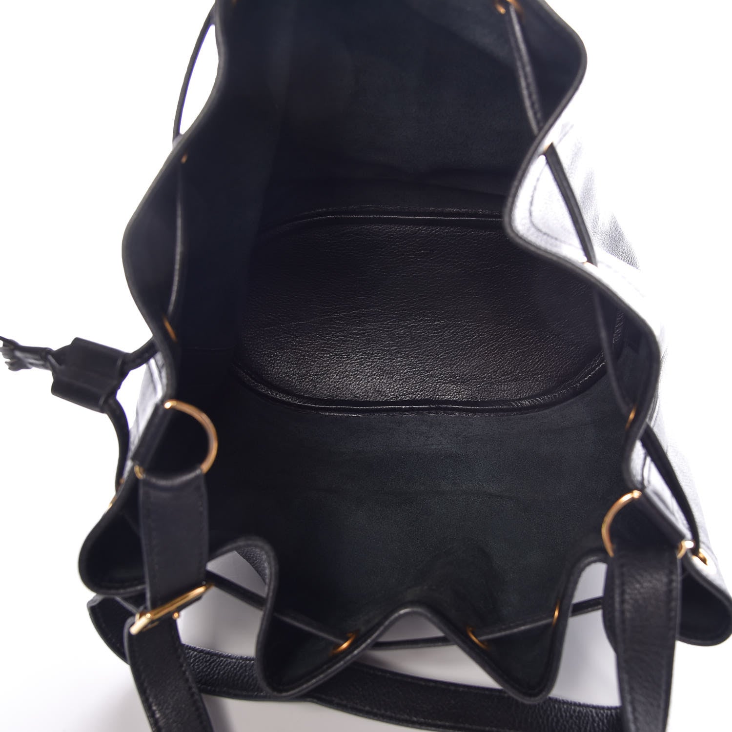 Hermes Evergrain Market Drawstring Bag 28 Black 5 of 8