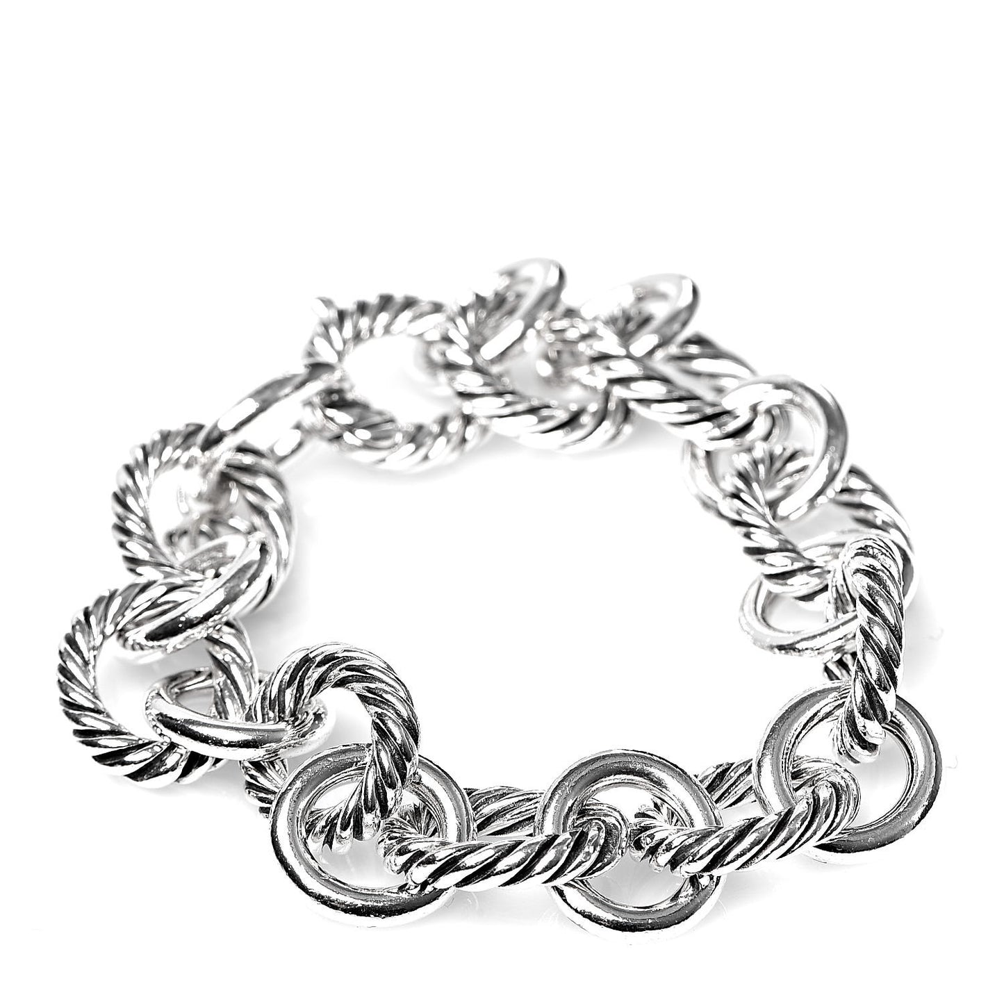 Sterling Silver 12mm Large Oval Link Bracelet