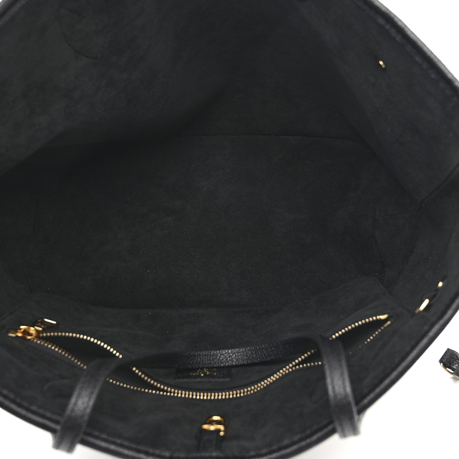 Louis Vuitton Empreinte Monogram Giant Neverfull MM Black Beige 6 of 10