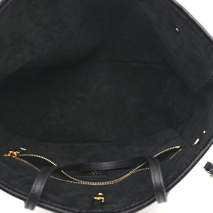 Louis Vuitton Empreinte Monogram Giant Neverfull MM Black Beige 6 of 10