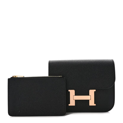 Hermes Epsom Constance Slim Wallet Black 1 of 10