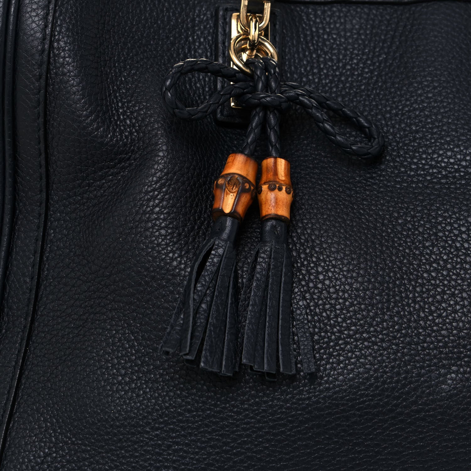 Gucci Pebbled Calfskin Medium Bella Tote Navy 8 of 12
