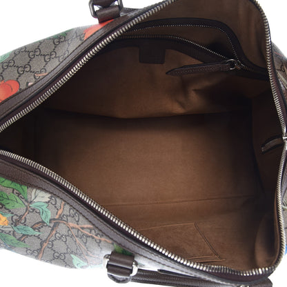 Gucci GG Supreme Monogram Tian Web Medium Duffle Beige Multicolor New Acero 5 of 8