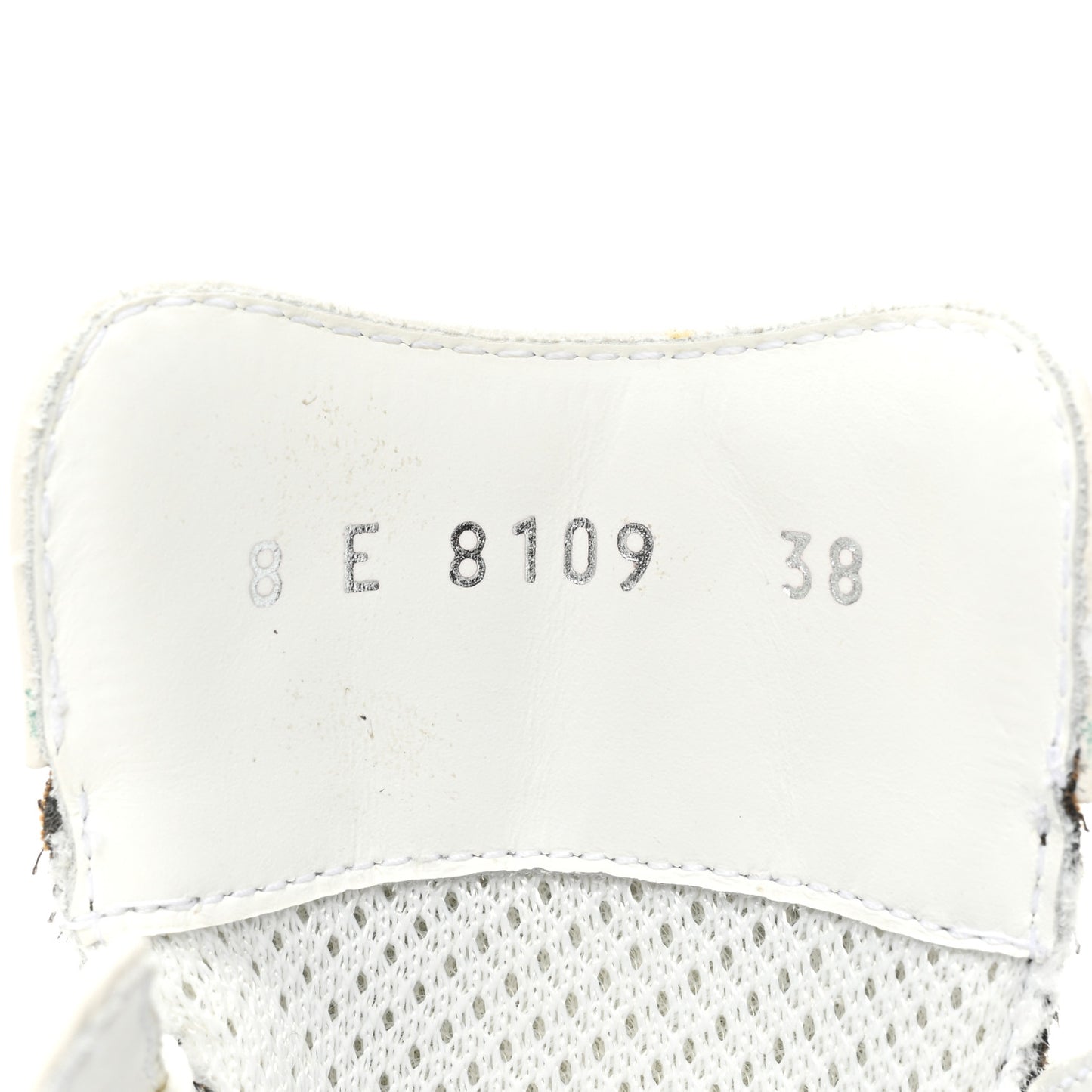 Fabric Jacquard Vitello Technical Fabric FF Womens Fendi Force Low Top Sneakers 38 Tobacco Black Ultrawhite White