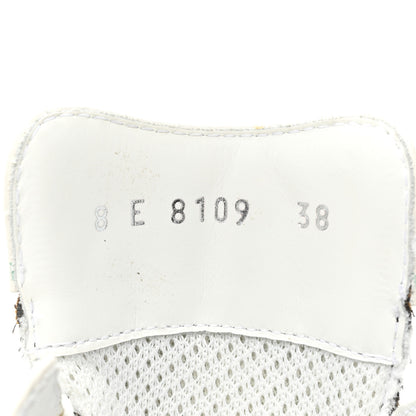 Fendi Fabric Jacquard Vitello Technical Fabric FF Womens Fendi Force Low Top Sneakers 38 Tobacco Black Ultrawhite White 9 of 9