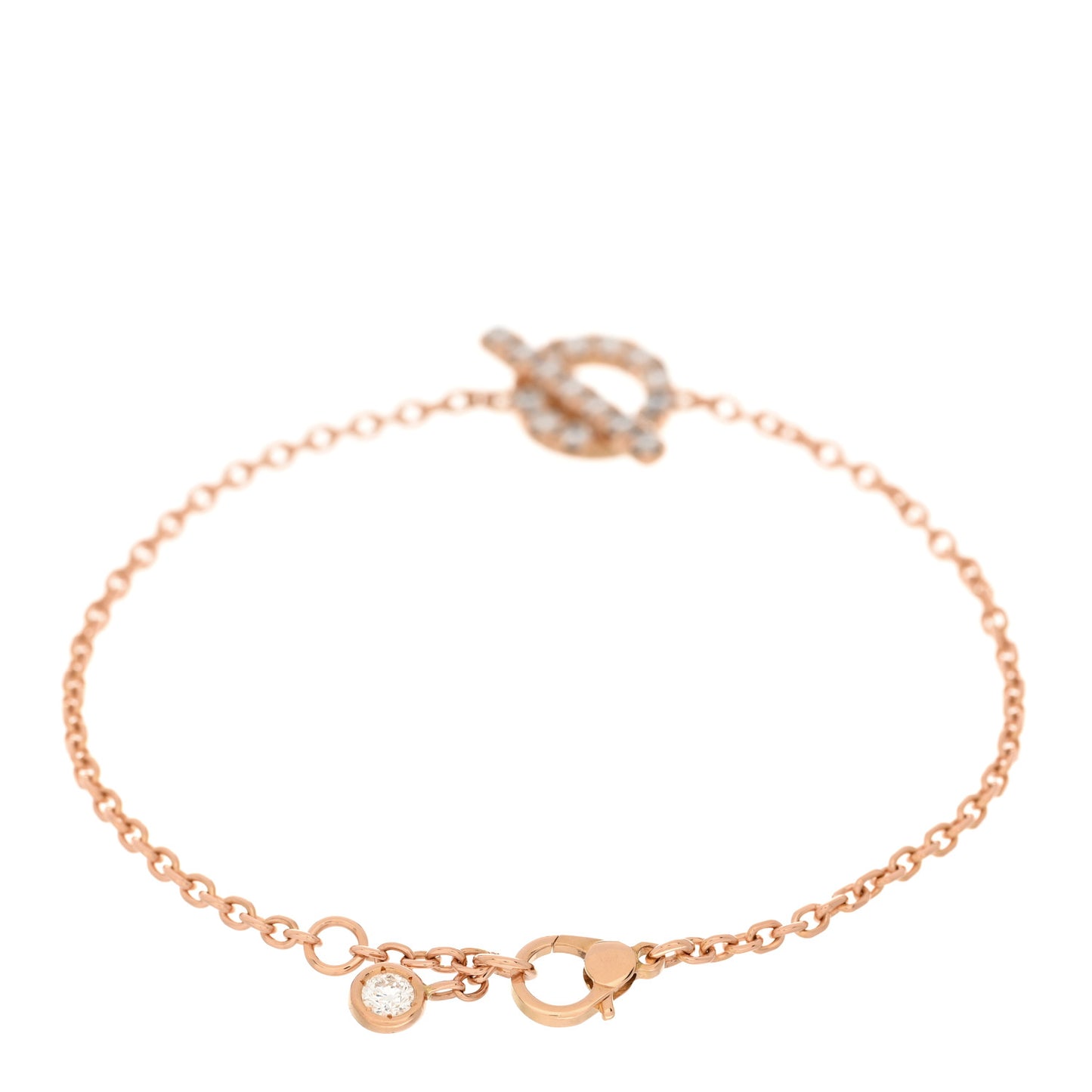 18K Rose Gold Diamond Finesse Bracelet SH