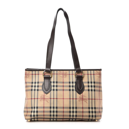Burberry Haymarket Check Medium Regent Tote Chocolate 1 of 9