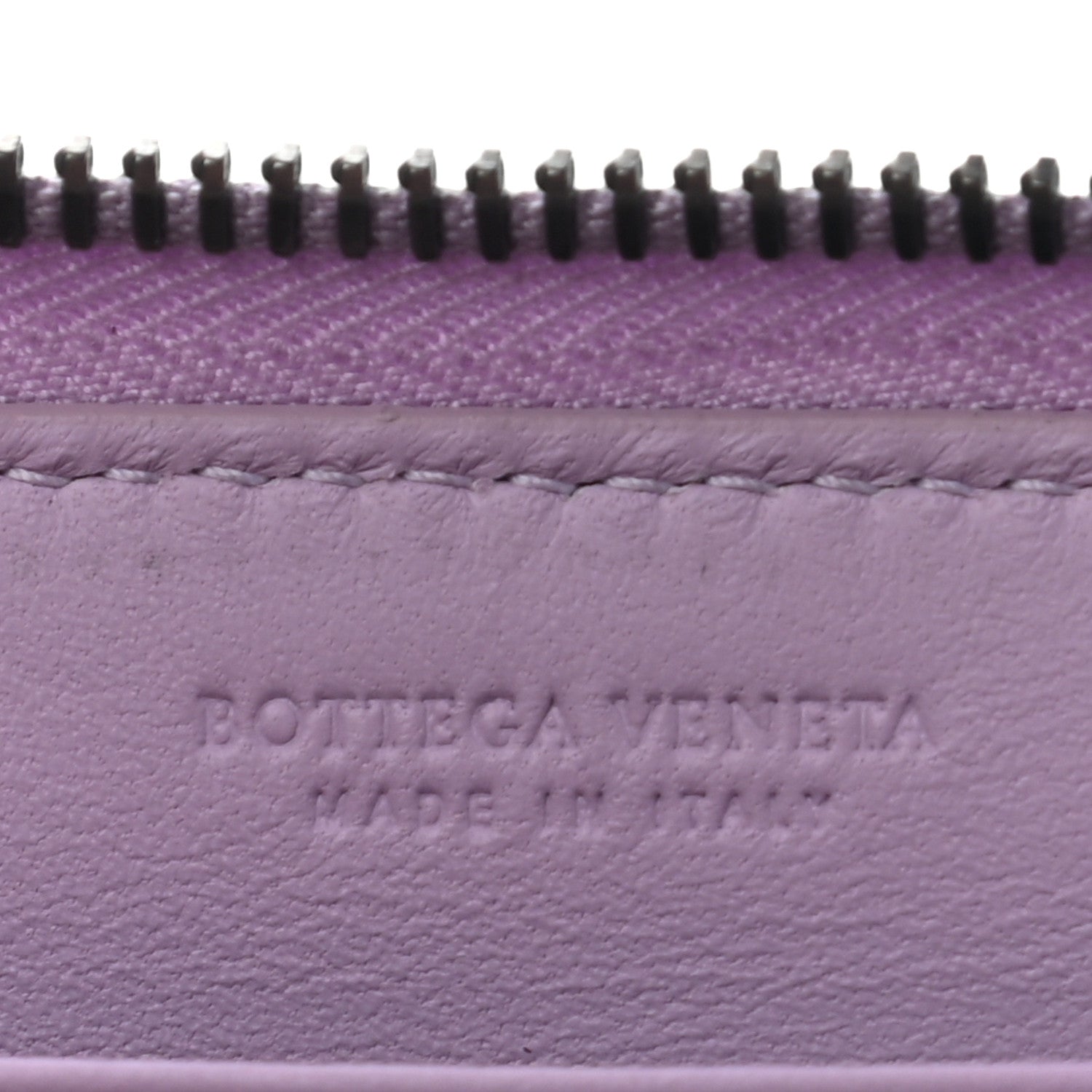 Bottega Veneta Nappa Intrecciato Zip Around Wallet Lilac 6 of 10