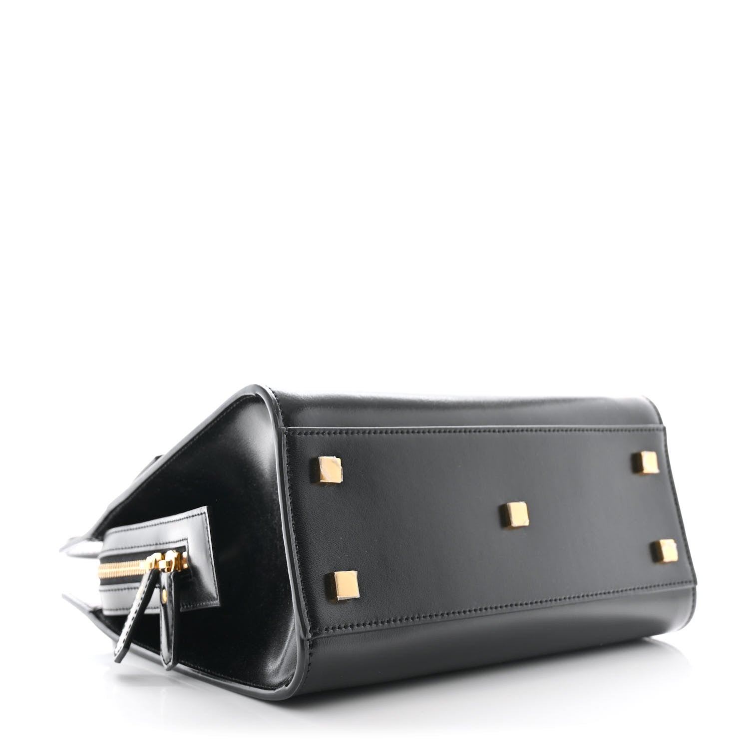 Saint Laurent Shiny Calfskin Small Uptown Tote Black 4 of 10