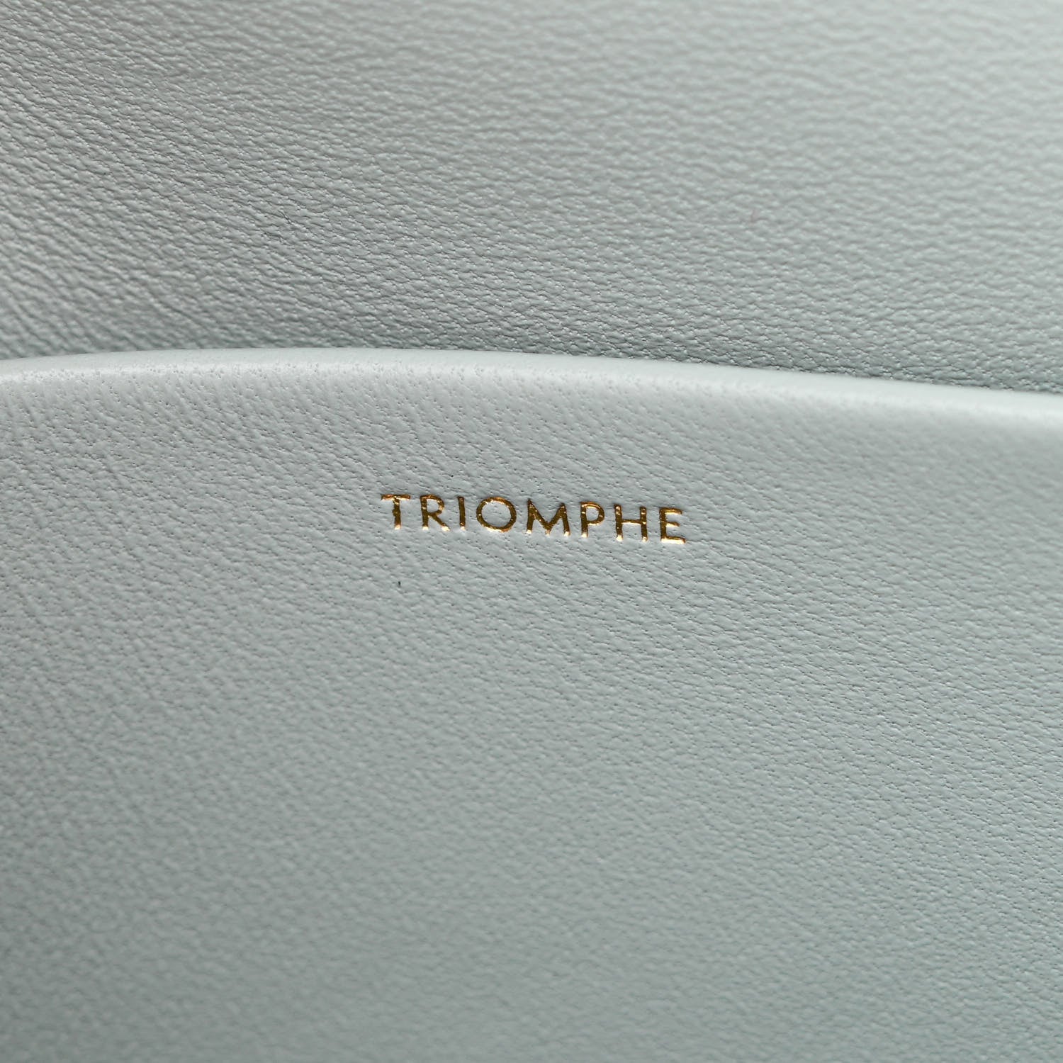 Celine Shiny Calfskin Triomphe Shoulder Bag Soft Blue 8 of 13